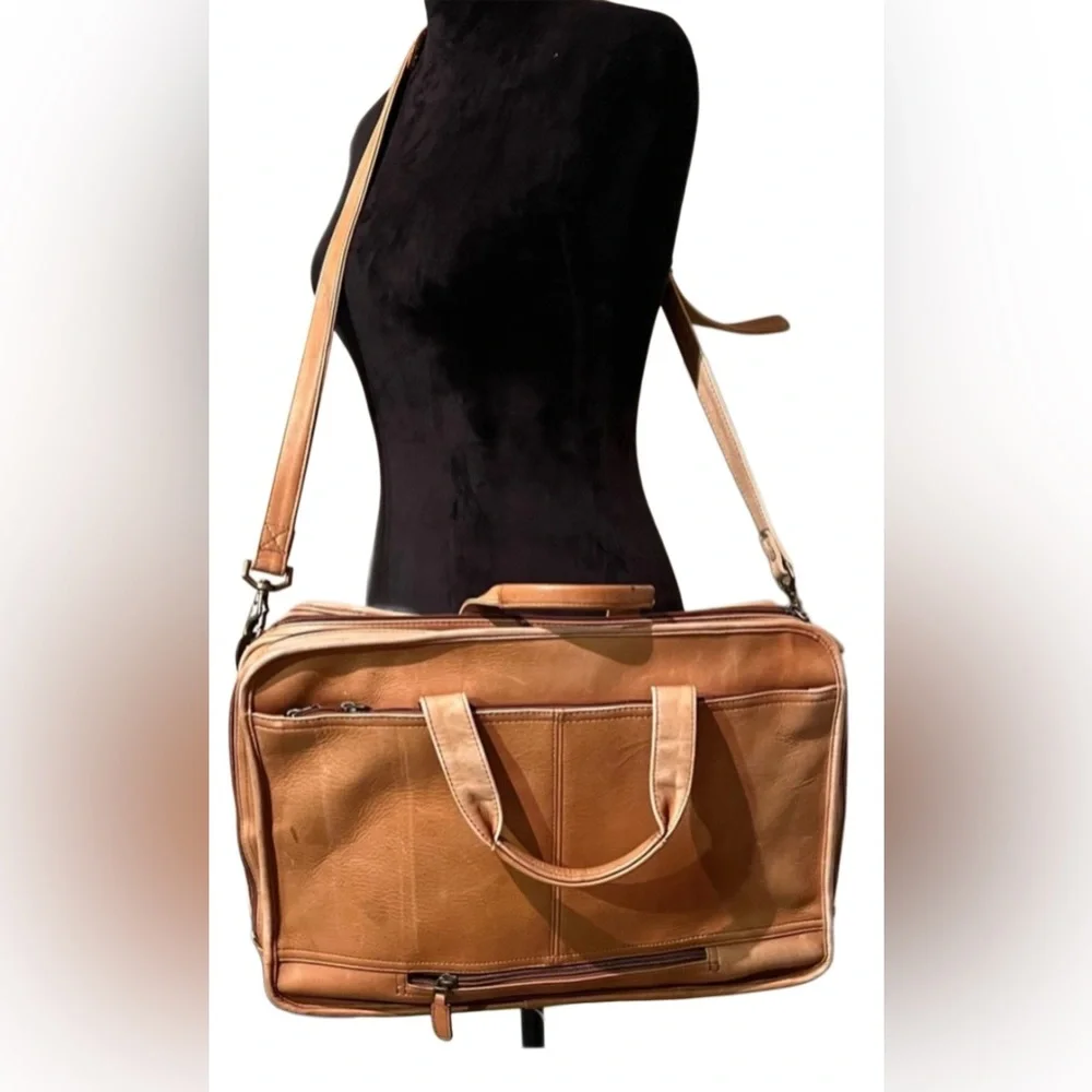 Dorado Leather Men's Shoulder Briefcase/Tote Bag